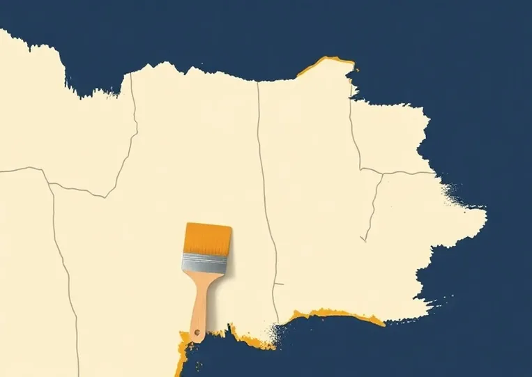 Ponçage et rebouchage des fissures avant mise en peinture