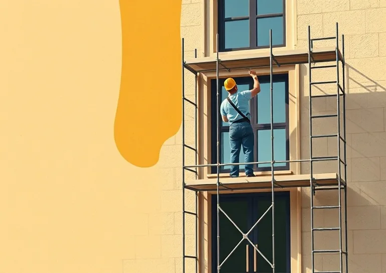 Ravalement de façade en pierre, nettoyage et application d'enduit