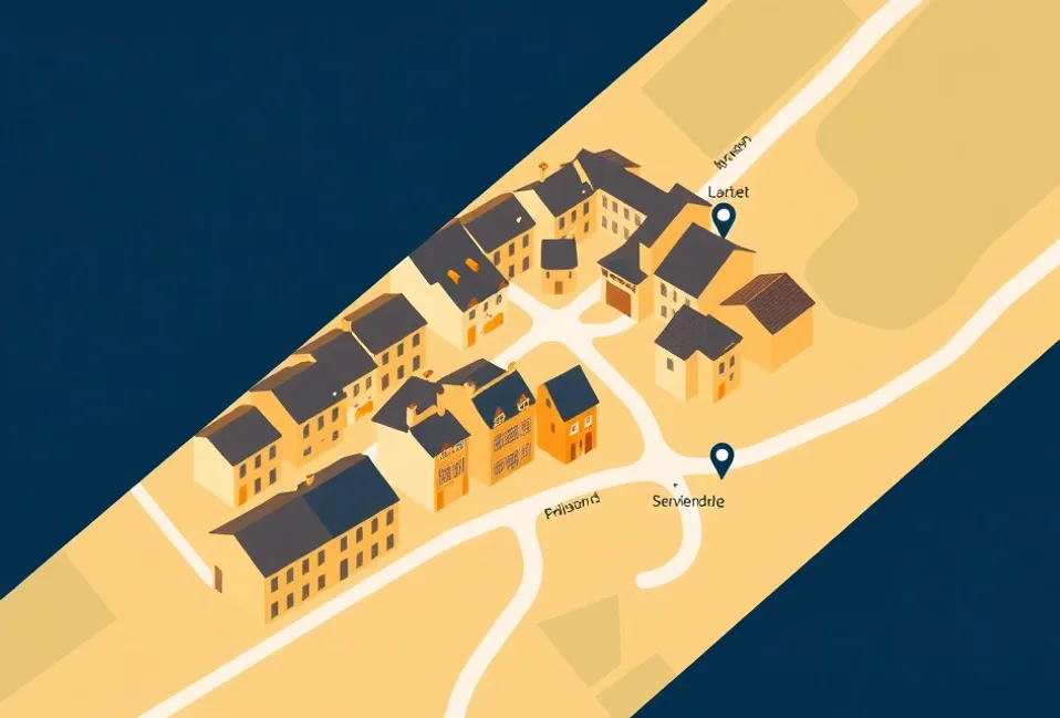Carte du secteur d'intervention autour de Saint-Genis-Pouilly (01630)